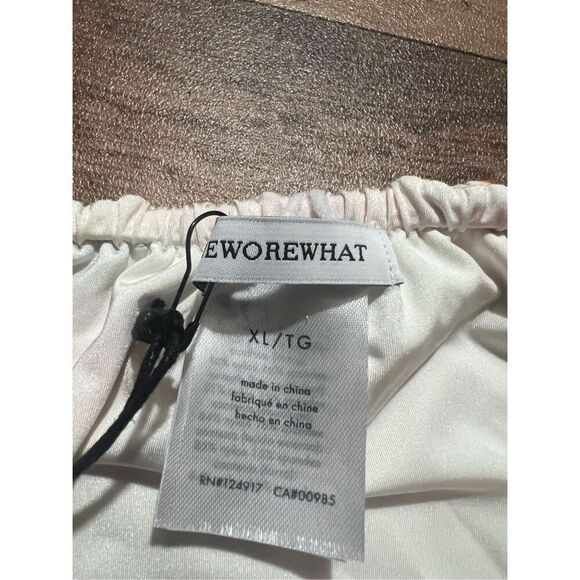 WeWoreWhat Floral Ruched String Bikini Bottom Woman’s Size XL MSRP $95 NEW - Picture 5 of 7